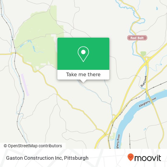 Gaston Construction Inc map