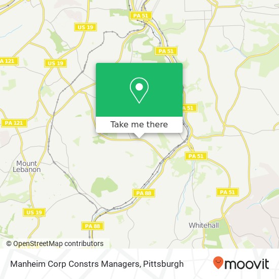 Mapa de Manheim Corp Constrs Managers