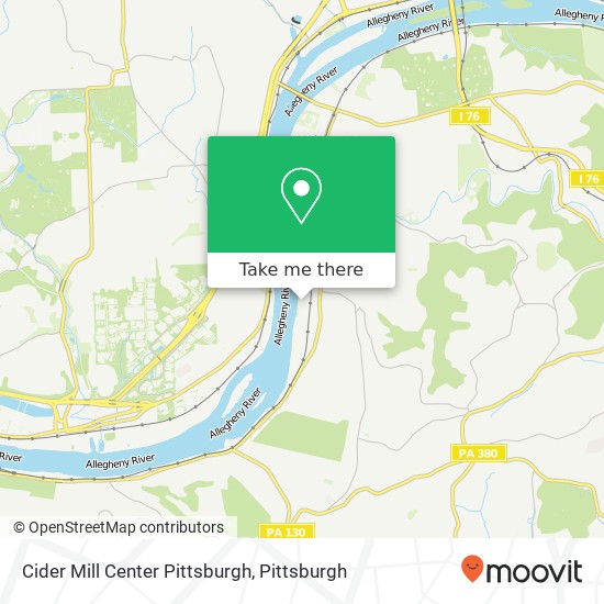 Cider Mill Center Pittsburgh map