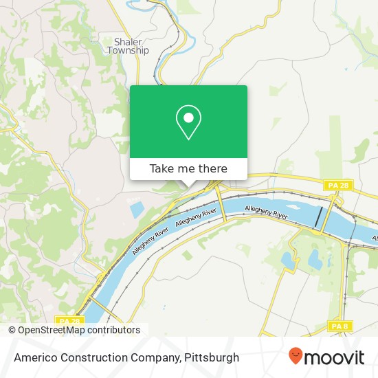 Americo Construction Company map