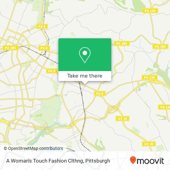 A Woman's Touch Fashion Clthng map