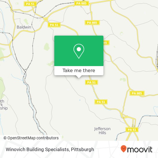 Winovich Building Specialists map