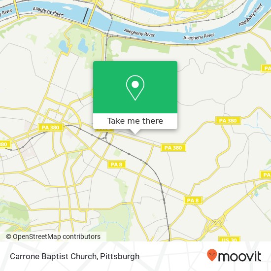Carrone Baptist Church map