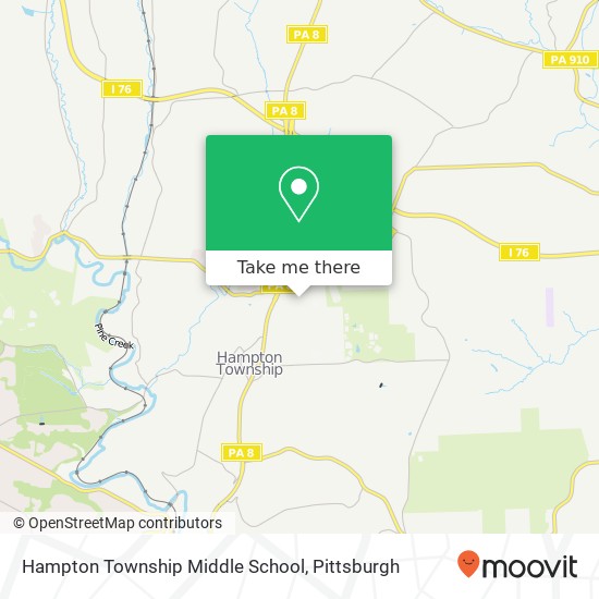 Mapa de Hampton Township Middle School