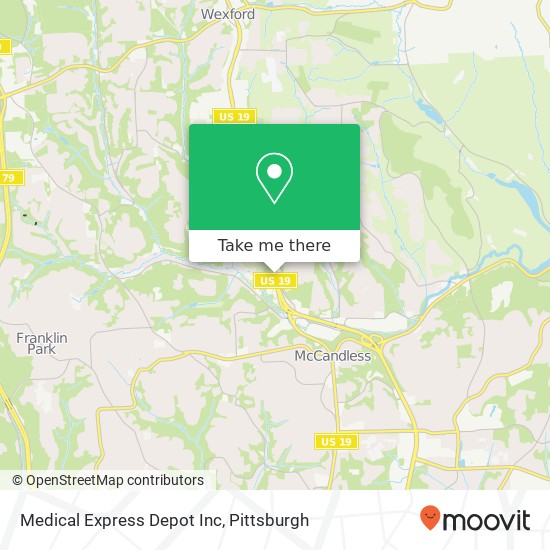 Medical Express Depot Inc map