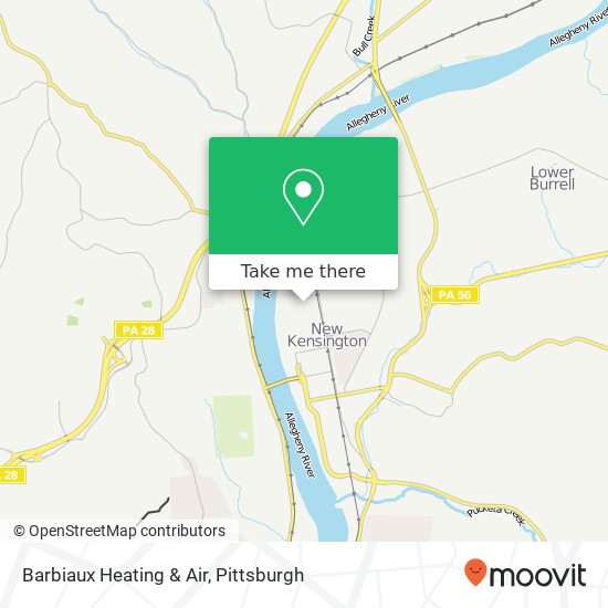 Barbiaux Heating & Air map