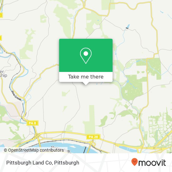 Mapa de Pittsburgh Land Co
