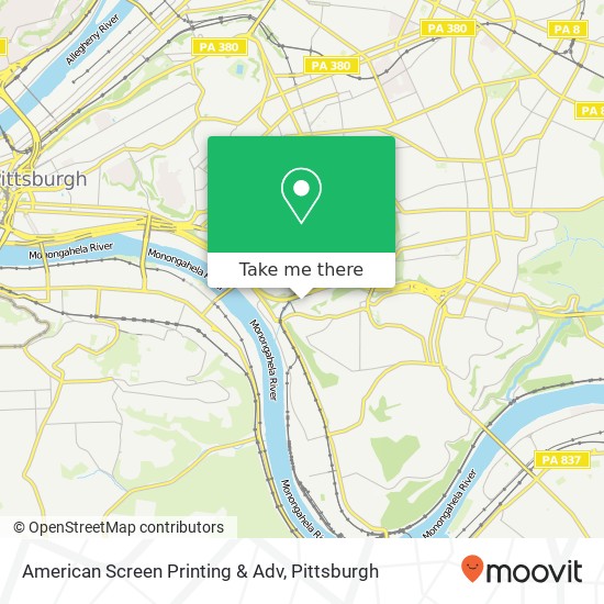 American Screen Printing & Adv map