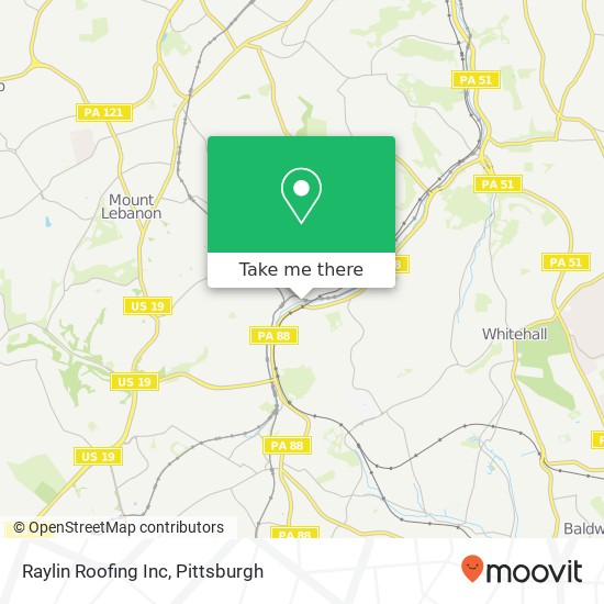 Raylin Roofing Inc map