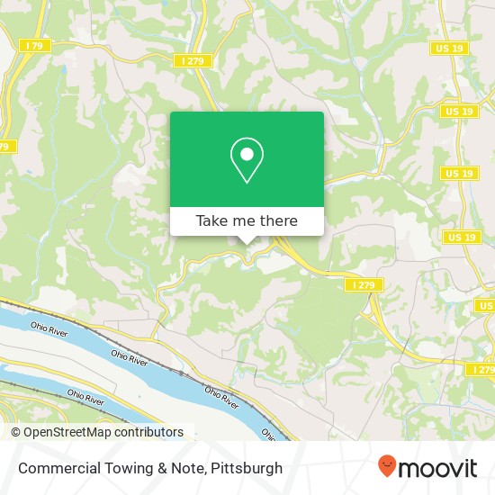 Commercial Towing & Note map