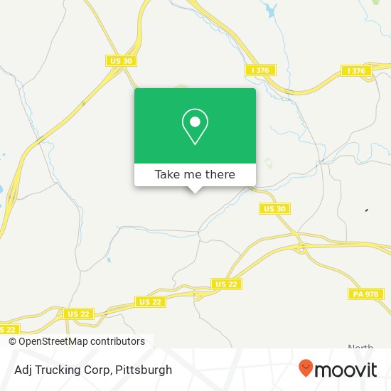 Adj Trucking Corp map