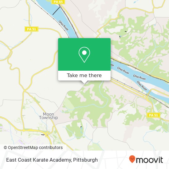 Mapa de East Coast Karate Academy