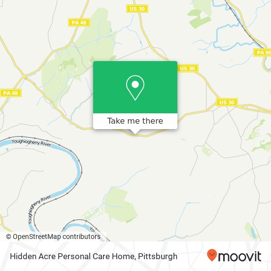 Mapa de Hidden Acre Personal Care Home