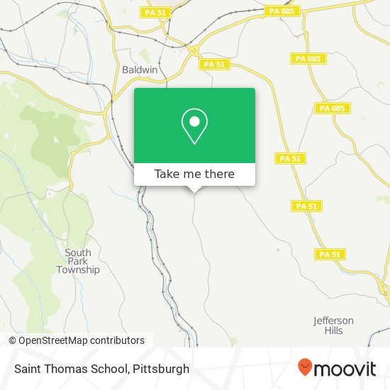 Saint Thomas School map