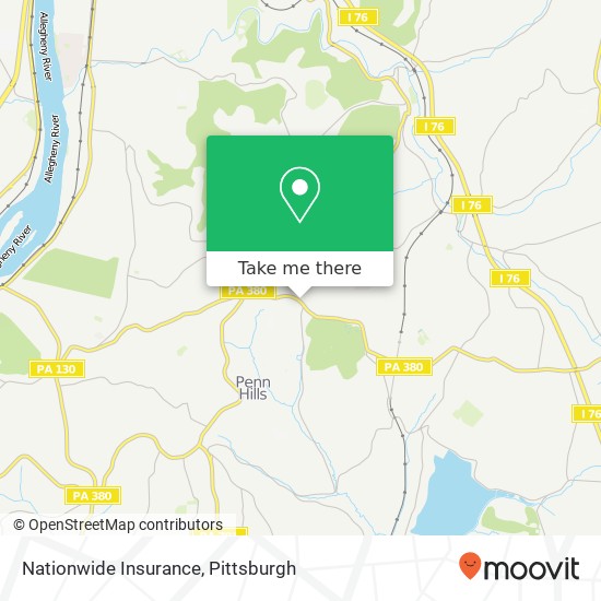 Mapa de Nationwide Insurance