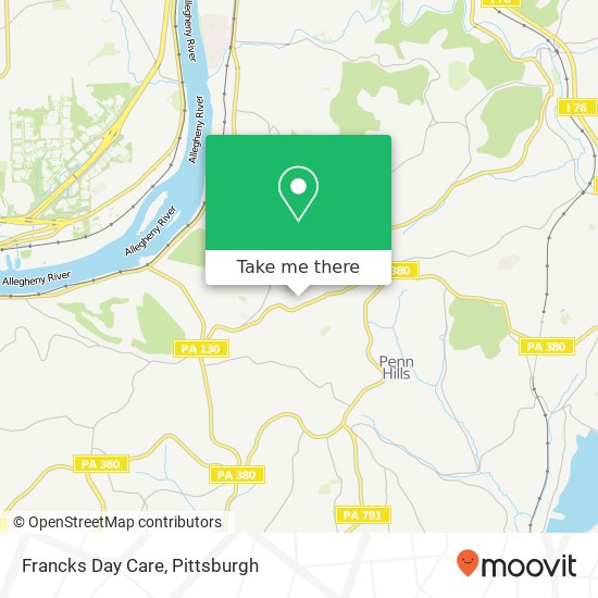 Francks Day Care map