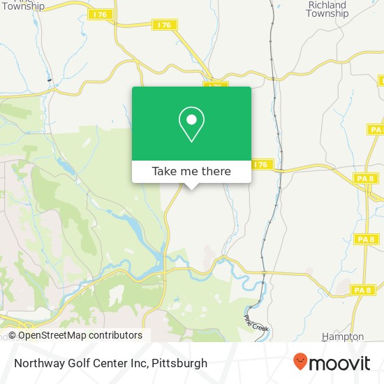 Northway Golf Center Inc map