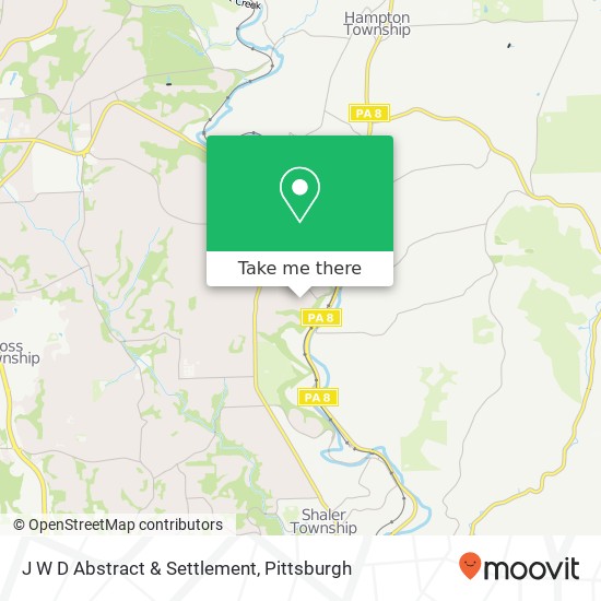 J W D Abstract & Settlement map