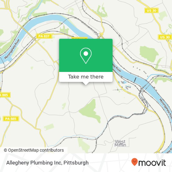 Mapa de Allegheny Plumbing Inc