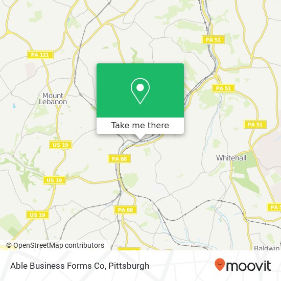 Mapa de Able Business Forms Co