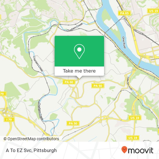 A To EZ Svc map