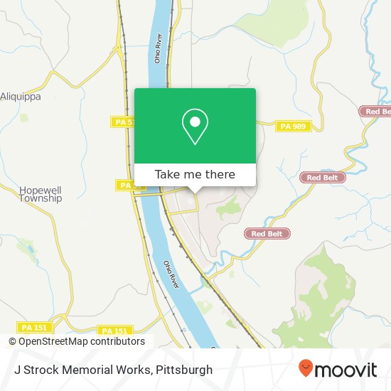 J Strock Memorial Works map