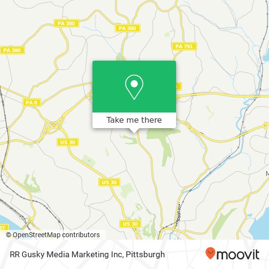 Mapa de RR Gusky Media Marketing Inc