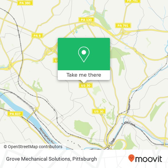 Grove Mechanical Solutions map