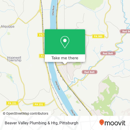 Beaver Valley Plumbing & Htg map