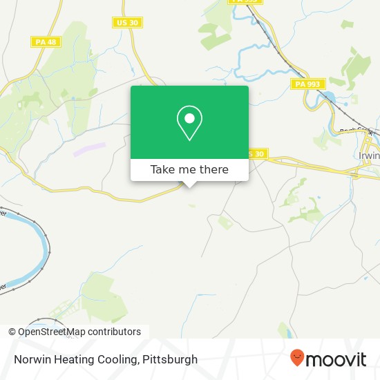 Mapa de Norwin Heating Cooling