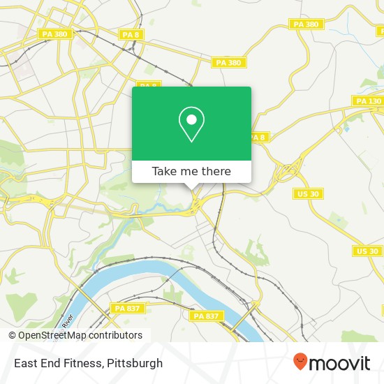 East End Fitness map