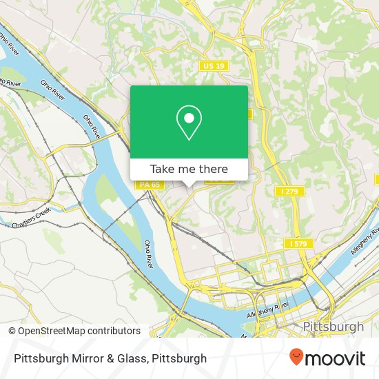 Mapa de Pittsburgh Mirror & Glass