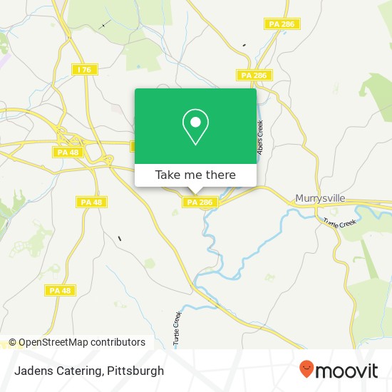 Jadens Catering map