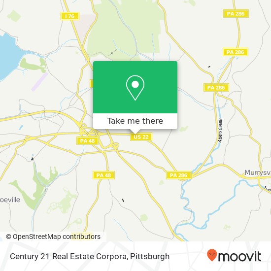 Century 21 Real Estate Corpora map