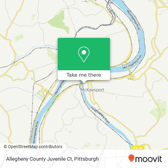 Mapa de Allegheny County Juvenile Ct