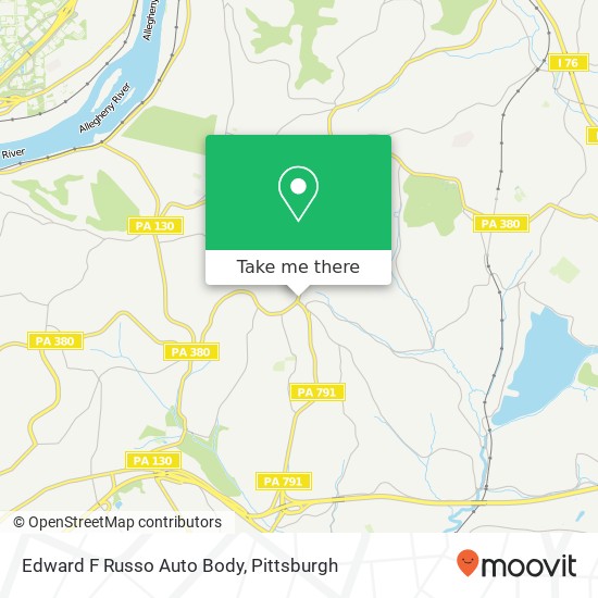 Edward F Russo Auto Body map