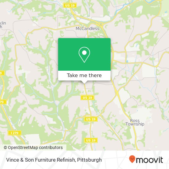 Vince & Son Furniture Refinish map