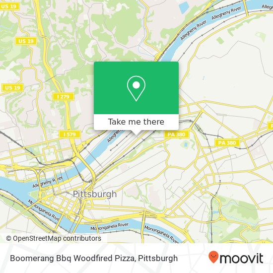Mapa de Boomerang Bbq Woodfired Pizza