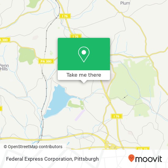 Federal Express Corporation map