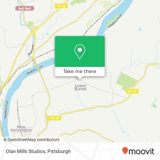 Mapa de Olan Mills Studios