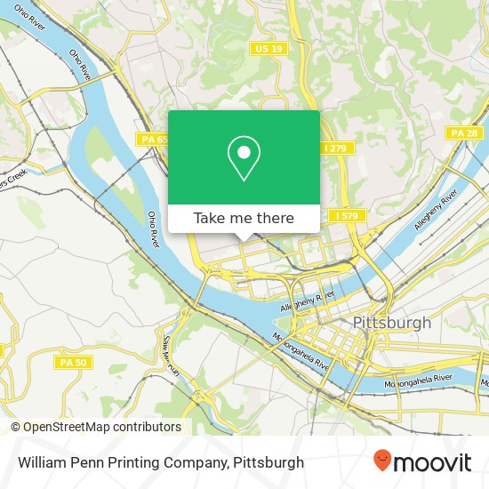 William Penn Printing Company map