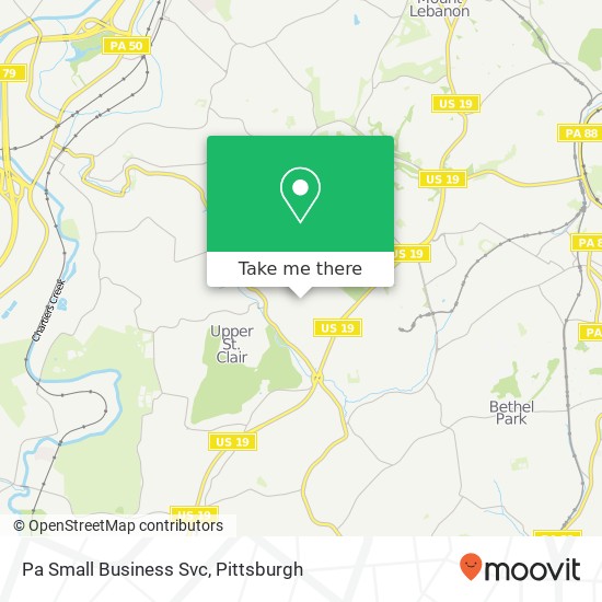 Pa Small Business Svc map