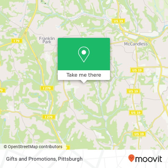 Mapa de Gifts and Promotions