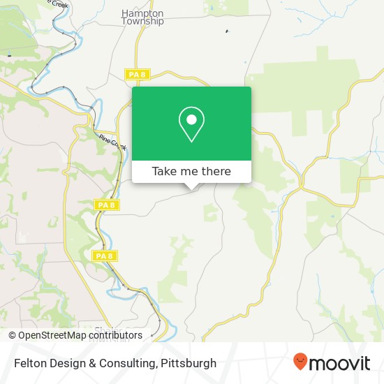 Mapa de Felton Design & Consulting