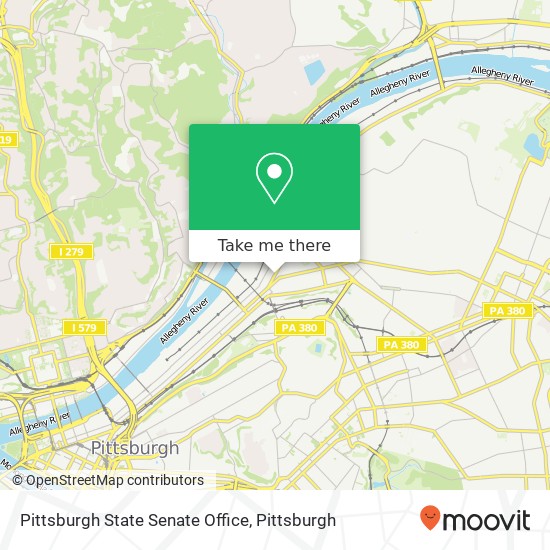 Pittsburgh State Senate Office map