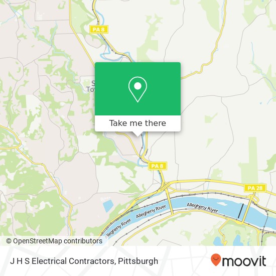 J H S Electrical Contractors map