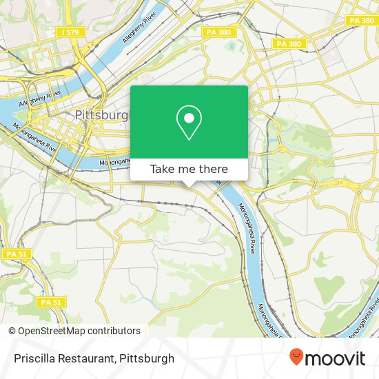 Mapa de Priscilla Restaurant