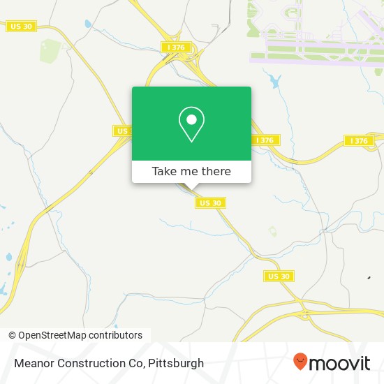 Mapa de Meanor Construction Co