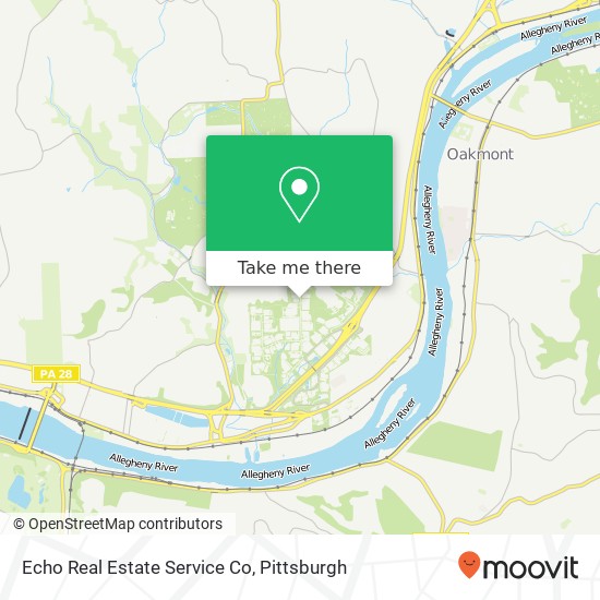 Echo Real Estate Service Co map