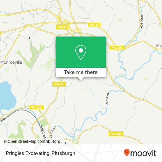 Pringles Excavating map